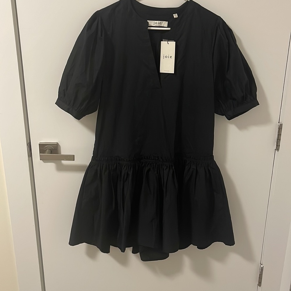 Joie Courtrine Black Cotton  Dress - Picture 6 of 10